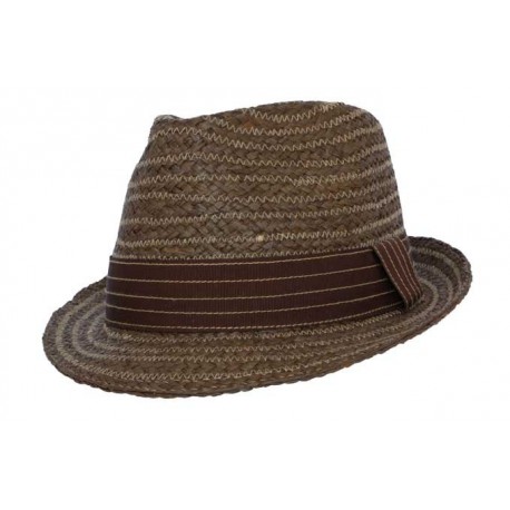 Chapeau de paille Oakland en raphia marron ANCIENNES COLLECTIONS divers