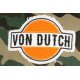 Casquette Von Dutch Camouflage Vert et Orange Custom Baseball Aban CASQUETTES VON DUTCH