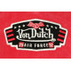 Casquette Von Dutch Rouge Filet Noir Custom Baseball Air Force Top CASQUETTES VON DUTCH