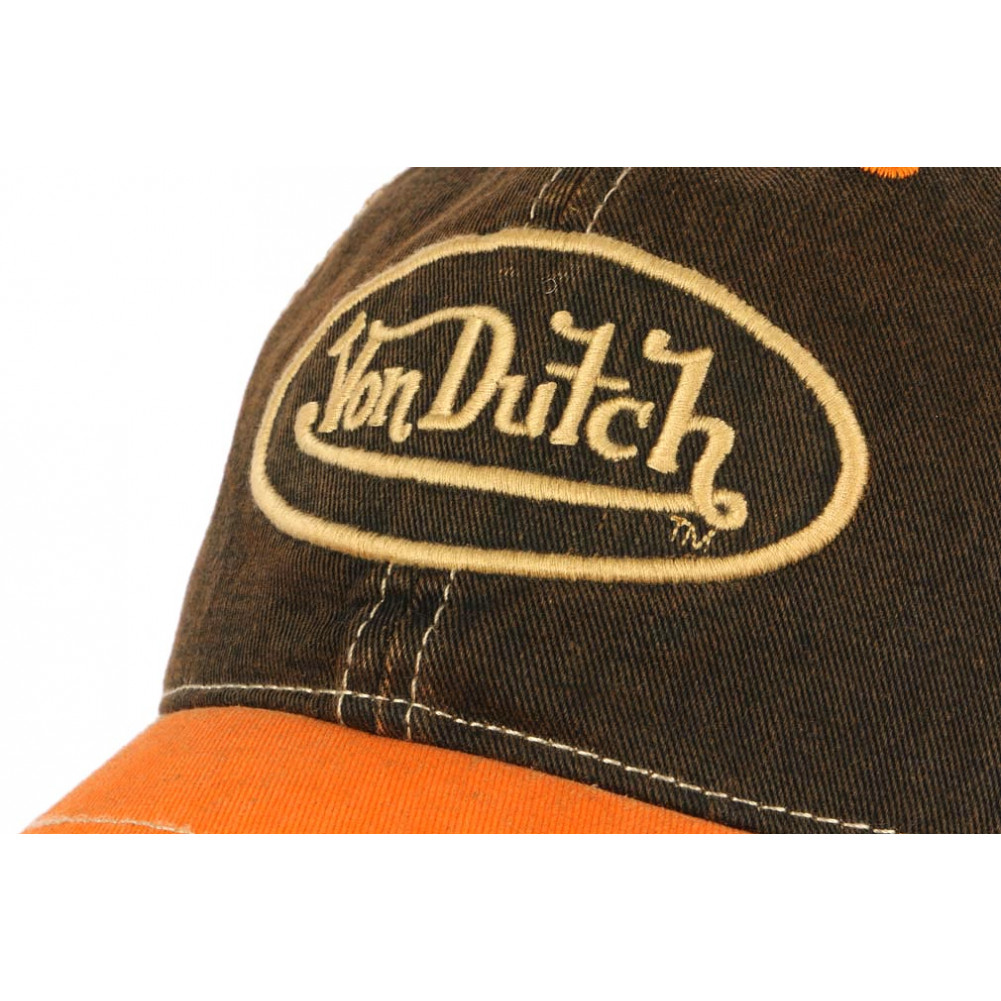 Von Dutch TRUCKER FILET - Casquette - orange/orange chiné 