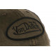 Casquette Von Dutch Marron Effet Cuir Baseball Trucker John CASQUETTES VON DUTCH