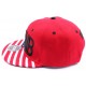 Snapback YMCMB Rouge et visière façon drapeau US ANCIENNES COLLECTIONS divers