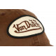 Casquette Von Dutch Marron Cuir Baseball Filet Noir Pete ANCIENNES COLLECTIONS divers