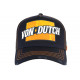 Casquette Von Dutch Bleue et Orange Fast Racing Baseball Arac CASQUETTES VON DUTCH