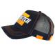 Casquette Von Dutch Bleue et Orange Fast Racing Baseball Arac CASQUETTES VON DUTCH