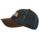 Casquette Von Dutch Bleue Denim Visiere cuir Baseball Jean ANCIENNES COLLECTIONS divers