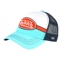 Casquette Von Dutch Turquoise et Blanche Originale Baseball Apil ANCIENNES COLLECTIONS divers