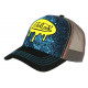 Casquette Von Dutch Bleue et Jaune Fashion Trucker Baseball Amel CASQUETTES VON DUTCH