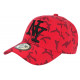 Casquette NY Camouflage Rouge et Noire Tendance Baseball Kaska CASQUETTES Hip Hop Honour