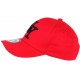 Casquette NY Rouge et Noire Tendance Visiere Baseball Sticker Original Stazky CASQUETTES Hip Hop Honour