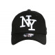 Casquette NY Noire et Blanche Tendance Baseball Sticker Original Stazky CASQUETTES Hip Hop Honour