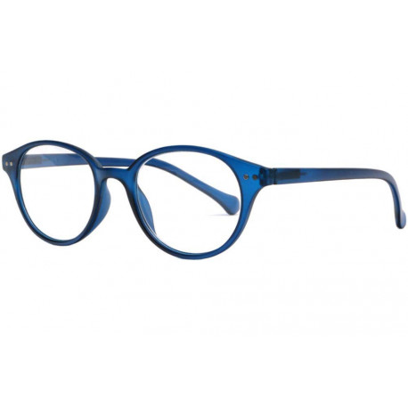 Lunettes de Lecture Rondes Bleues Translucides Blavy Lunettes Loupes Loupea