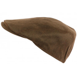 Casquette Coton Huile Marron Effet Cuir Fabrication Italienne CASQUETTES Léon montane