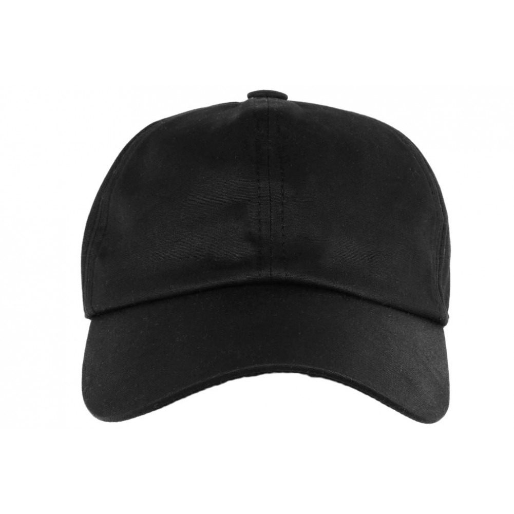 Casquette type baseball 100% coton, noire