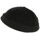 Bonnet Docker Velours Noir en Coton Chapelier Hodack BONNETS Léon montane