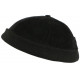 Bonnet Docker Velours Noir en Coton Chapelier Hodack BONNETS Léon montane