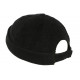 Bonnet Docker Velours Noir en Coton Chapelier Hodack BONNETS Léon montane