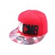 Snapback YMCMB Rouge avec drapeau vintage sur la visière ANCIENNES COLLECTIONS divers