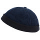 Bonnet Docker Velours Bleu Marine en Coton Chapelier Hodack BONNETS Léon montane