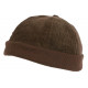 Bonnet Docker Velours Marron en Coton Chapelier Hodack BONNETS Léon montane