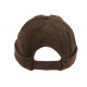 Bonnet Docker Velours Marron en Coton Chapelier Hodack BONNETS Léon montane