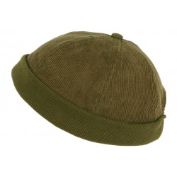 Bonnet Docker Velours Vert Kaki en Coton Chapelier Hodack BONNETS Léon montane