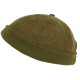 Bonnet Docker Velours Vert Kaki en Coton Chapelier Hodack BONNETS Léon montane