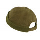 Bonnet Docker Velours Vert Kaki en Coton Chapelier Hodack BONNETS Léon montane