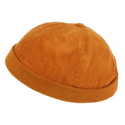 Bonnet Docker Velours Orange en Coton Chapelier Hodack BONNETS Léon montane