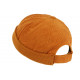 Bonnet Docker Velours Orange en Coton Chapelier Hodack BONNETS Léon montane