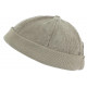 Bonnet Docker Velours Gris Clair en Coton Chapelier Hodack BONNETS Léon montane