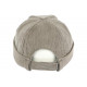 Bonnet Docker Velours Gris Clair en Coton Chapelier Hodack BONNETS Léon montane