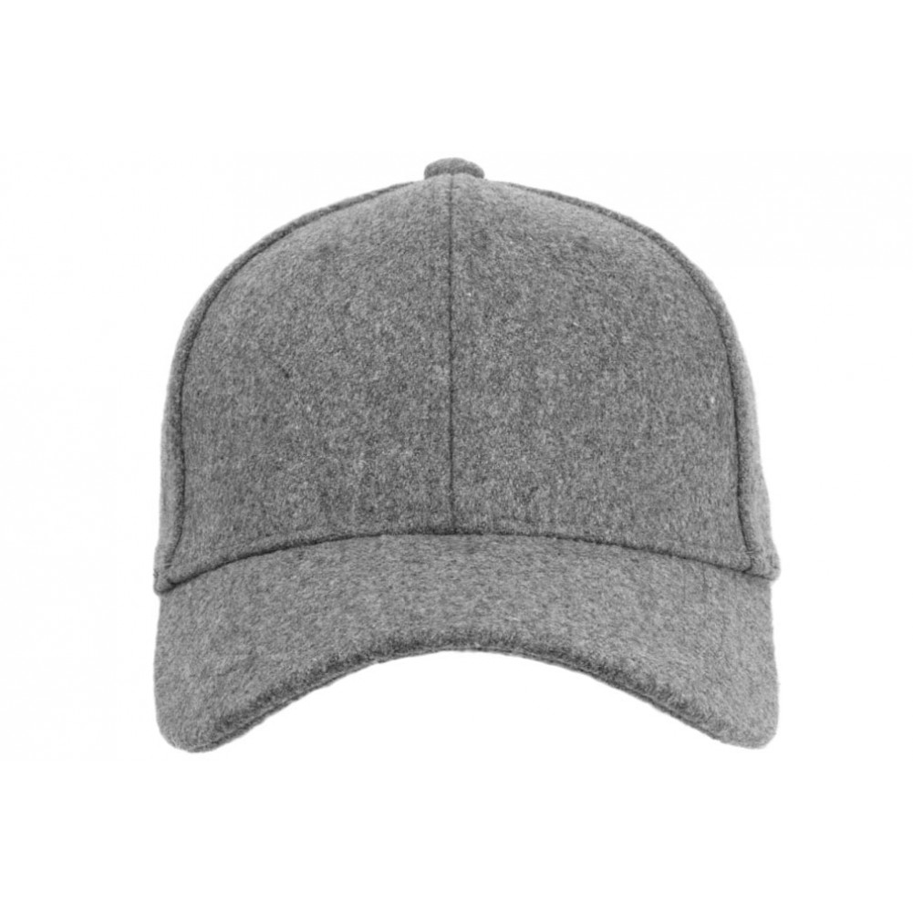 Casquette baseball laine gris perle, casquette hiver homme livré 48h!