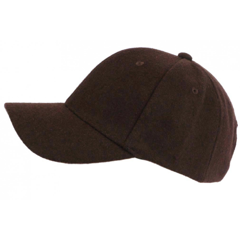 Casquette baseball laine noire, casquette homme hiver feutre livré 48h