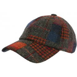 Casquette Baseball Tweed Grise et Orange en Laine Tendance Brity CASQUETTES Léon montane