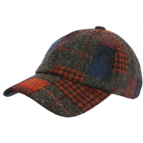 Casquette Baseball Tweed Grise et Orange en Laine Tendance Brity CASQUETTES Léon montane