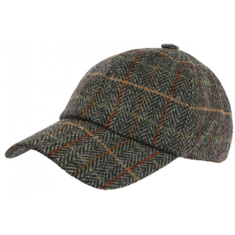 Casquette Baseball Tweed Grise a Chevrons en Laine Tradition Brity CASQUETTES Léon montane