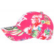 Casquette Enfant Rose Fleurs Blanches Tropicales Baseball NY Hawai de 7 a 12 ans ANCIENNES COLLECTIONS divers