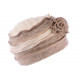 Bonnet echarpe beige en laine bouillie Mona ANCIENNES COLLECTIONS divers