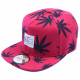 Snapback JBB Couture Rouge impression noire CASQUETTES JBB COUTURE