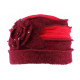 Bonnet echarpe rouge en laine bouillie Mona ANCIENNES COLLECTIONS divers