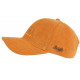 Casquette Von Dutch Orange en Velours Vintage Baseball Peter CASQUETTES VON DUTCH