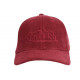 Casquette Von Dutch Rouge en Velours Vintage Baseball Peter CASQUETTES VON DUTCH