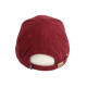 Casquette Von Dutch Rouge en Velours Vintage Baseball Peter CASQUETTES VON DUTCH