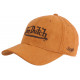 Casquette Von Dutch Marron Esprit Cuir Camel Baseball Suedine CASQUETTES VON DUTCH