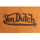 Casquette Von Dutch Marron Esprit Cuir Camel Baseball Suedine CASQUETTES VON DUTCH