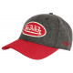 Casquette Von Dutch Rouge et Grise Visiere Baseball Vintage Kevin CASQUETTES VON DUTCH