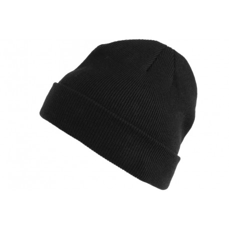 Bonnet Enfant Noir Garçon Fille Classique en Laine Wynty de 7 a 12 ans Bonnet Enfant Léon montane