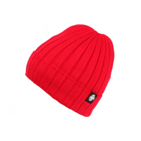 Bonnet Enfant Rouge Doublure Polaire en Laine Floky de 7 a 12 ans Bonnet Enfant Léon montane