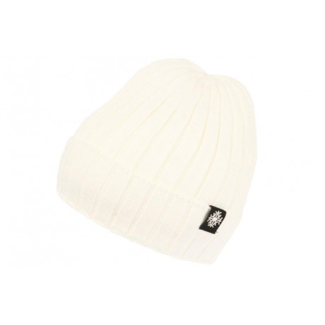 Bonnet enfant blanc doublure polaire, bonnet garçon et fille livré 48h